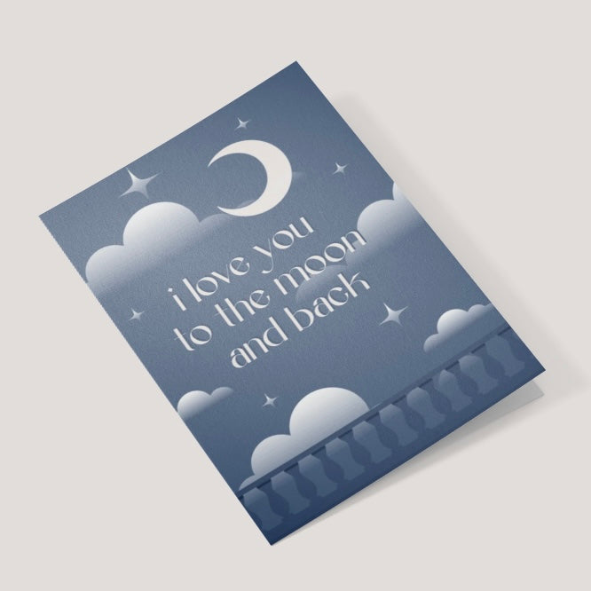 Love you to the moon - Card