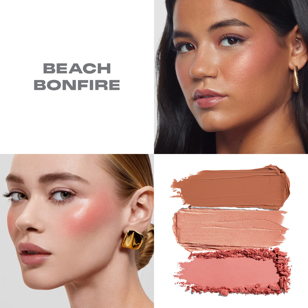 Cheek Thrills Multi-Finish Face Trio - Beach Bonfire