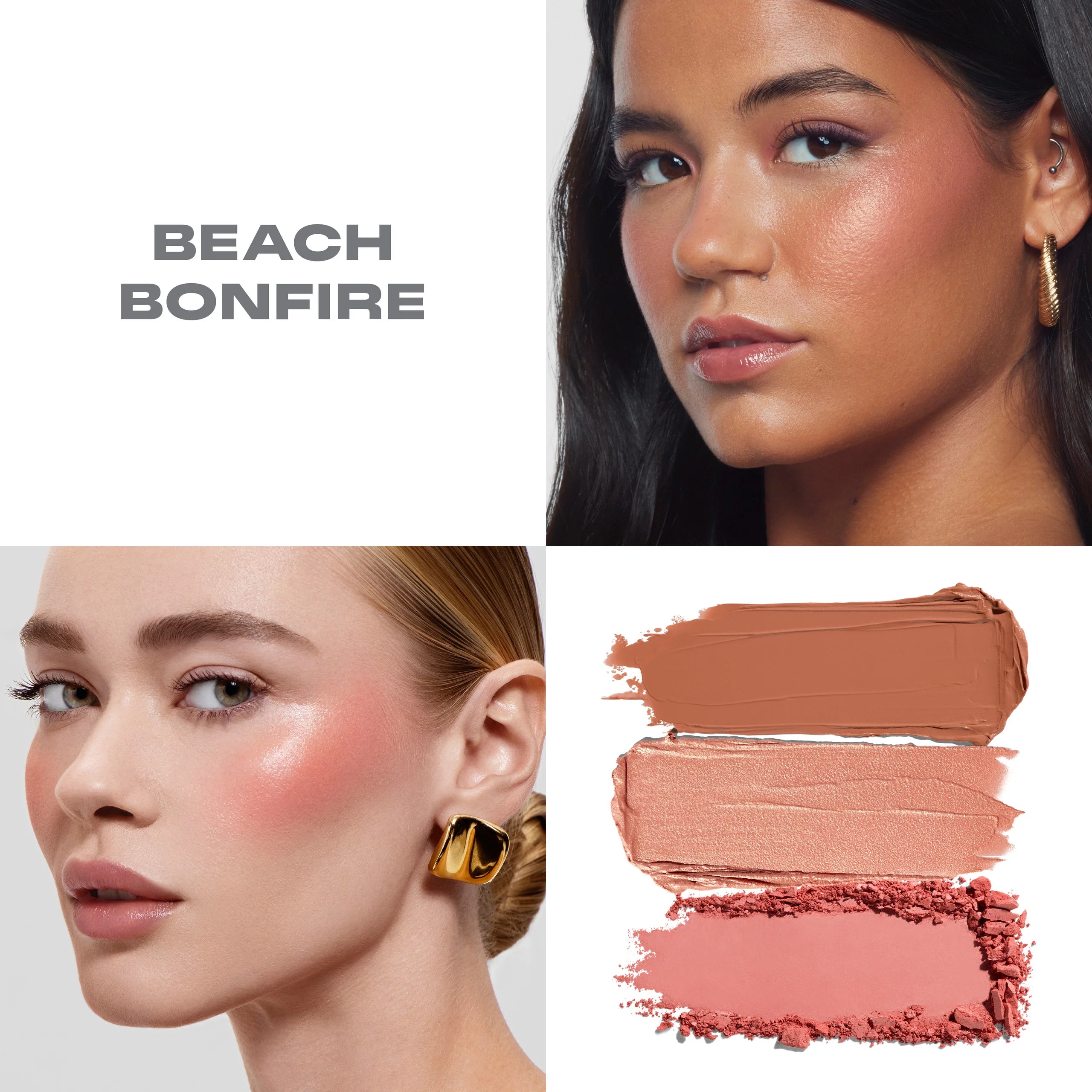 Cheek Thrills Multi-Finish Face Trio - Beach Bonfire