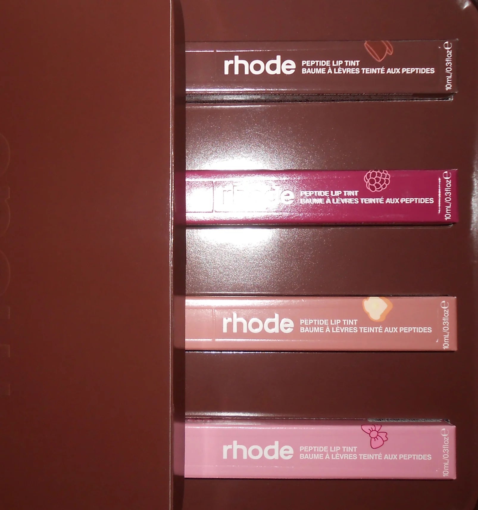 the scented peptide lip tint set