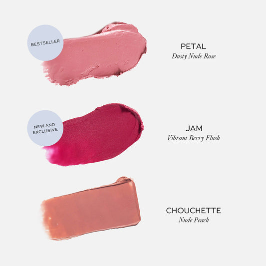 Mini Baby Cheeks Lip + Cheek Cream Blush Stick Trio Gift Set